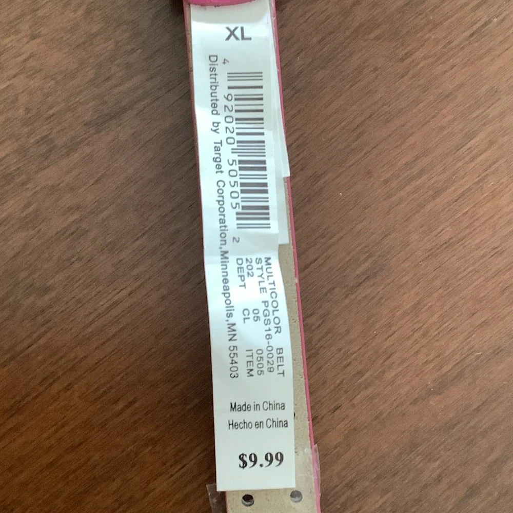 Target Pink Kids Belt with Star Design ( Bundle 2 items)